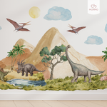 Nálepka na stenu - Svet dinosaurov