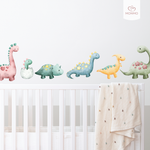 Nálepky na stenu pre deti - Dinosaury mini sada