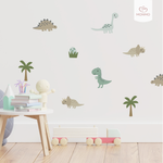 Samolepky na stenu - Boho Dinosaury