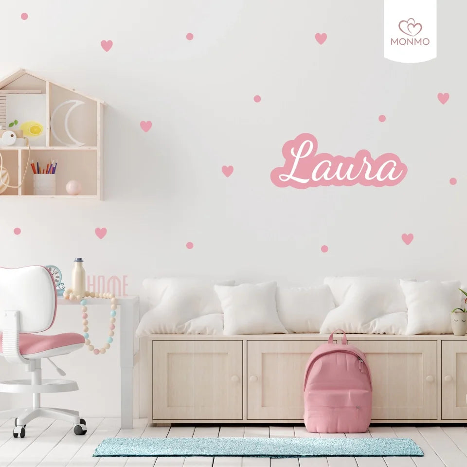 monmo_nalepka na stenu_meno_laura