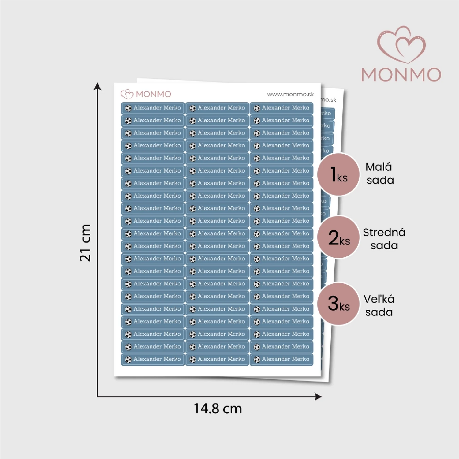 samolepky s menom úzke