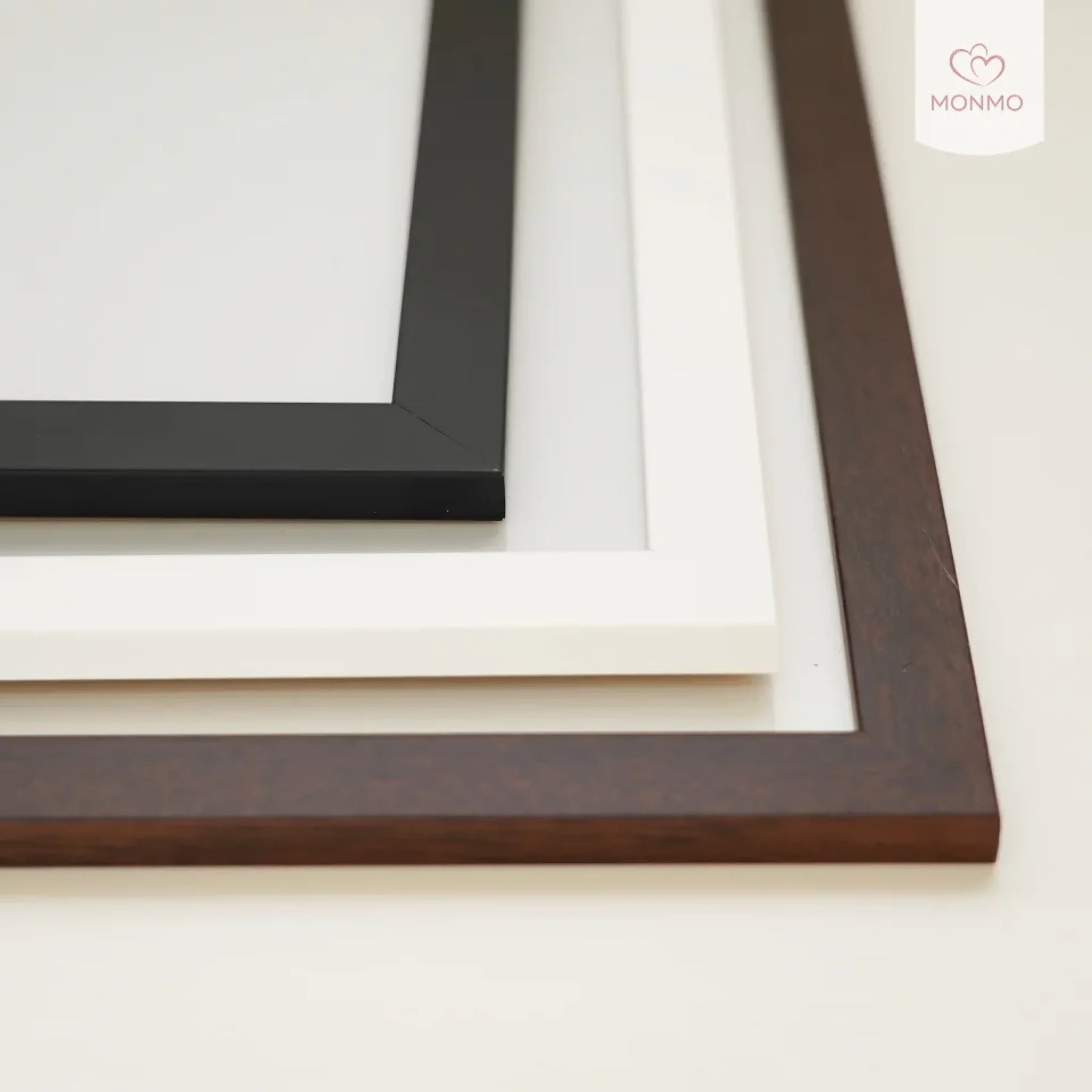 monmo - drevene ramy na fotoobrazy - 30x40_40_60_60x90_vo_farbach_biely_cierny_tmavohnedy