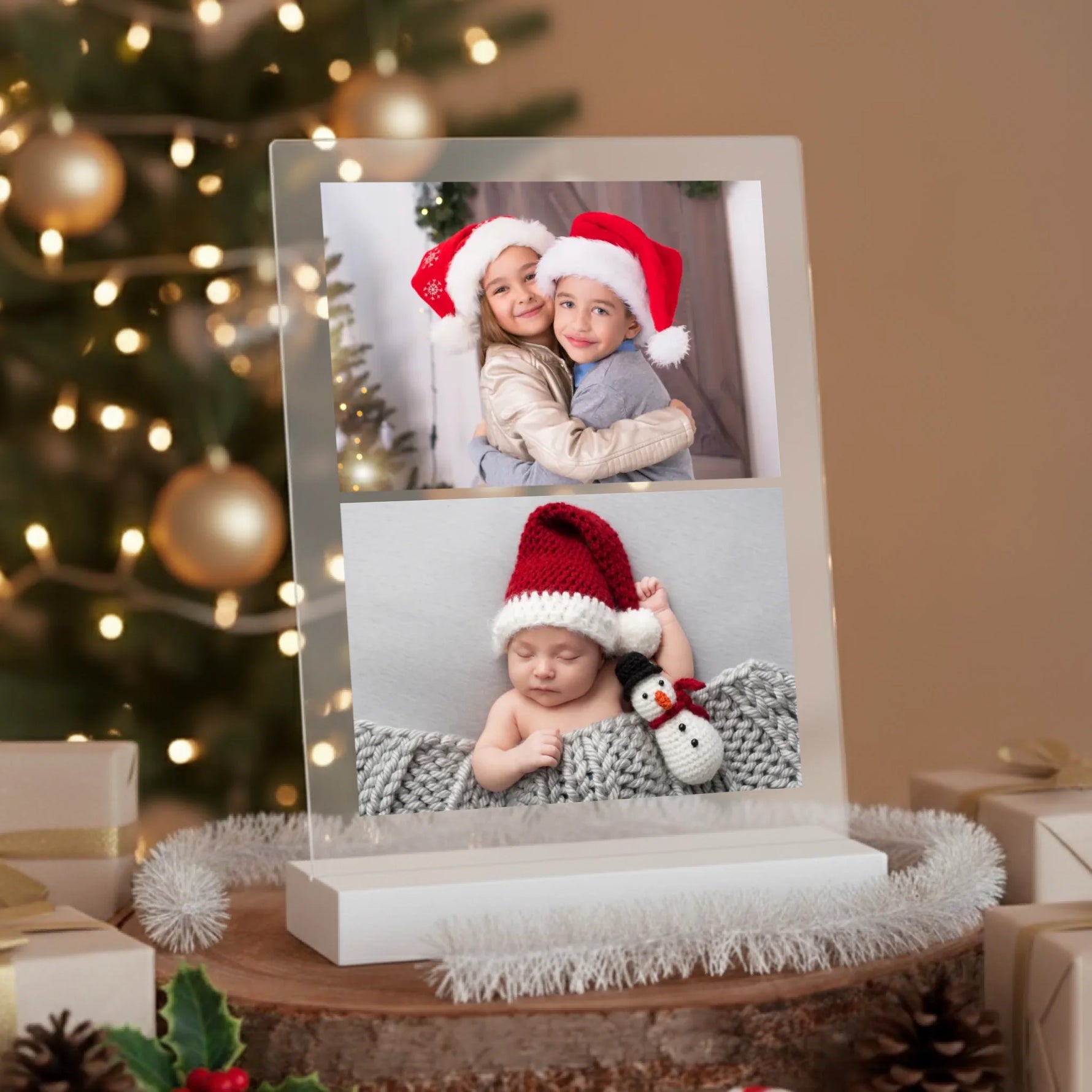 akrylova plaketa_vianoce_biely stojan