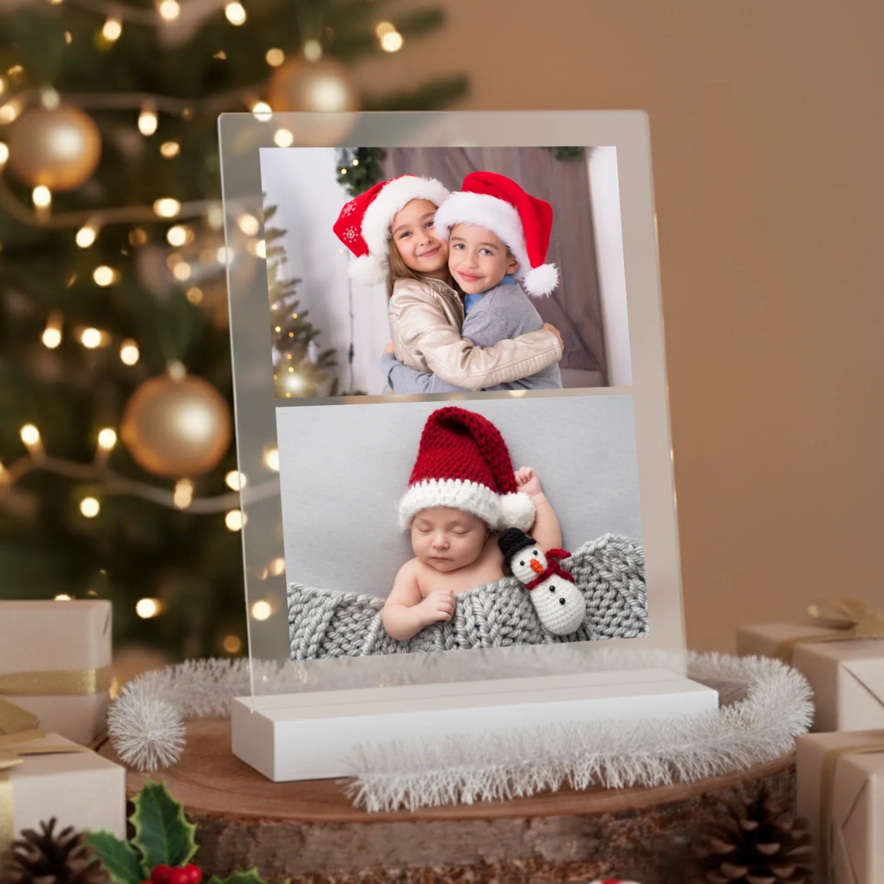 akrylova plaketa_vianoce_biely stojan