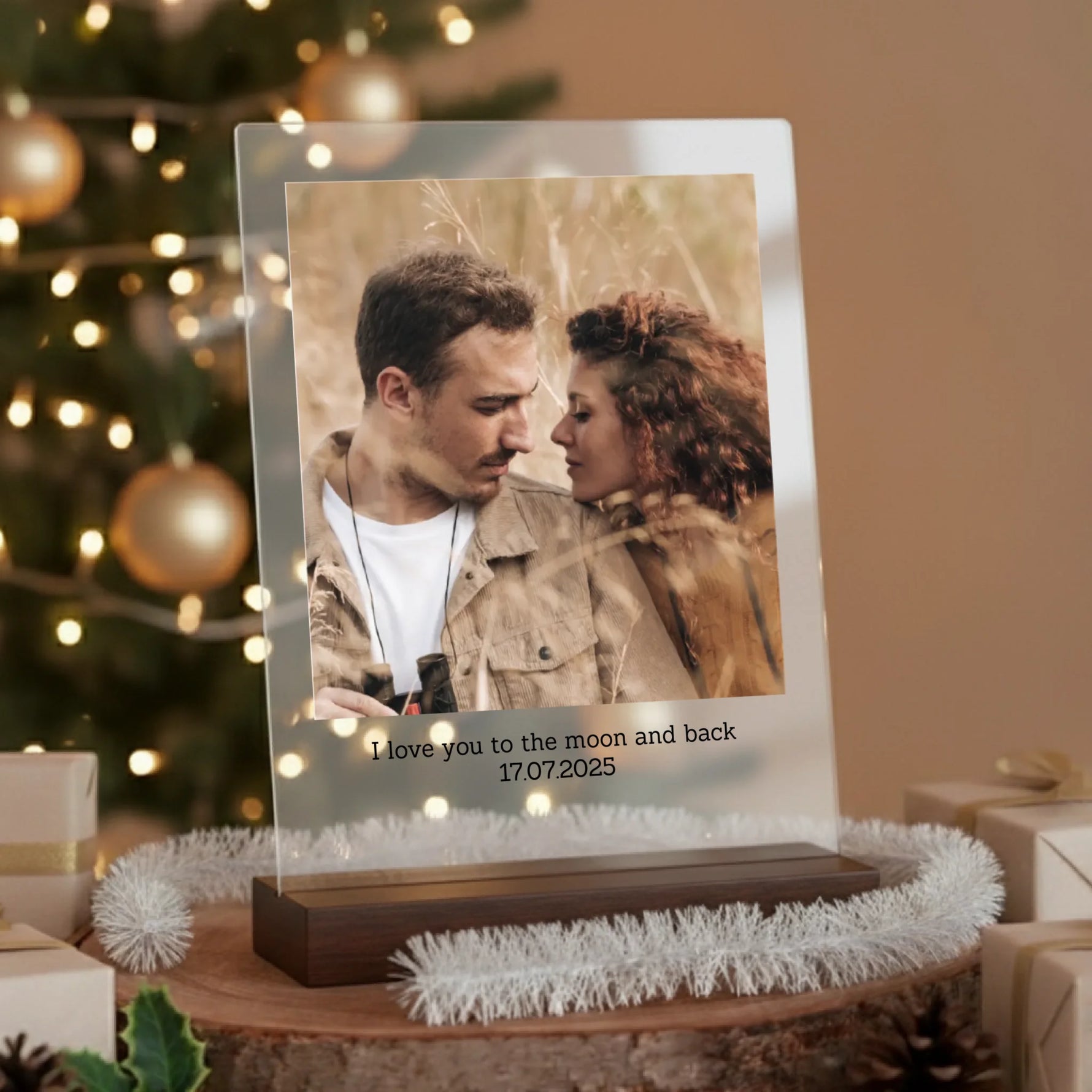 akrylova plaketa_vianoce_tmavy stojan