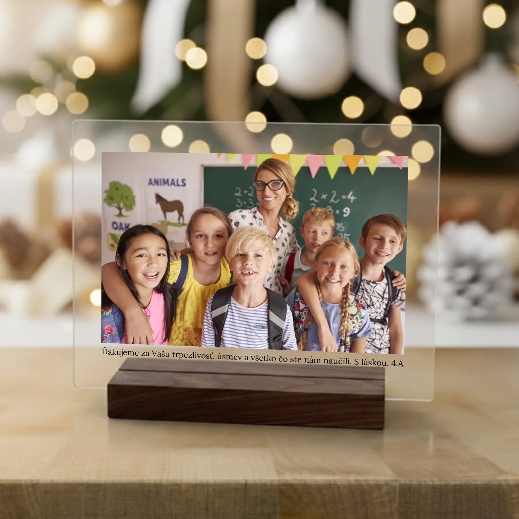 christmas - akrylova plaketa na sirku