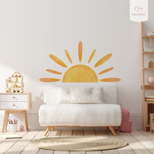 Detská nálepka na stenu - Slnko