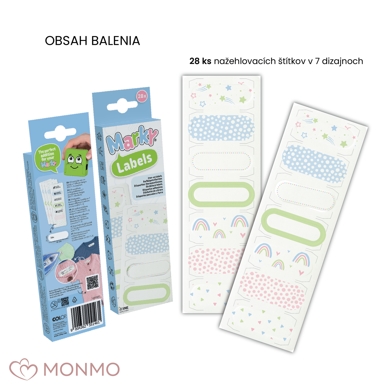 Nažehlovacie štítky k pečiatke My marky